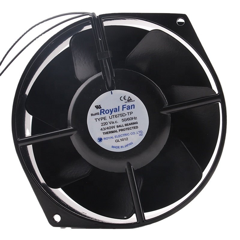 Original Japan Royal Fan TYPE AC220V 43/40W 15CM 175X150X55MM 17055 All Metal High Temperature Resistant UT675D-TP Cooling Fan